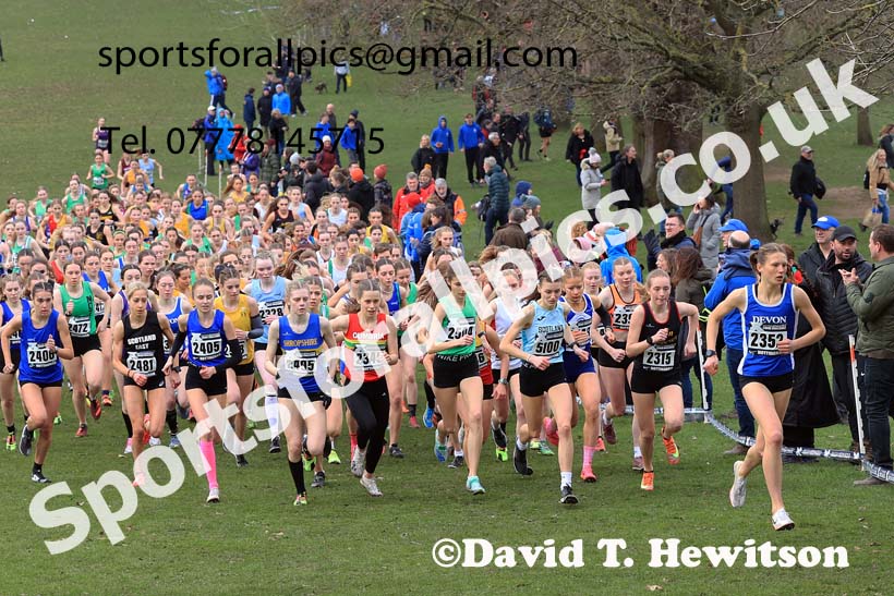 Womens Under-20s, 2024 CAU Inter Counties Cross Country Champs., Wollaton Park, Nottingham. Photo: David T. Hewitson/Sports for All Pics